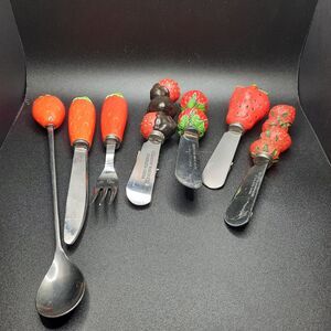 Strawberry Theme Bosten Warehouse Cheese Spreaders Fork Spoon